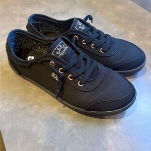 BOBS from Skechers Classic Black Lace-Up Sneakers